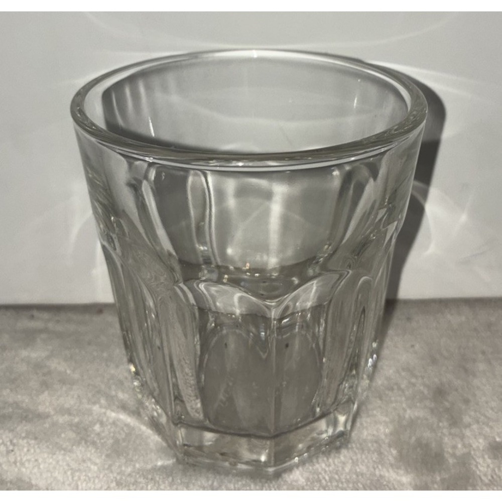 IKEA Pokal 9 Paneled Tumbler Small Clear Glass 3.5" 17278